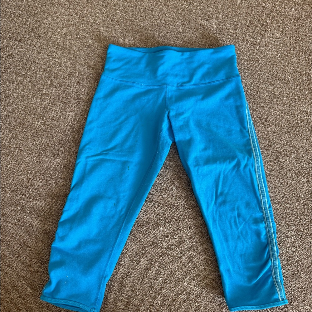 Blue cropped lululemon leggings - Picture 8 of 8